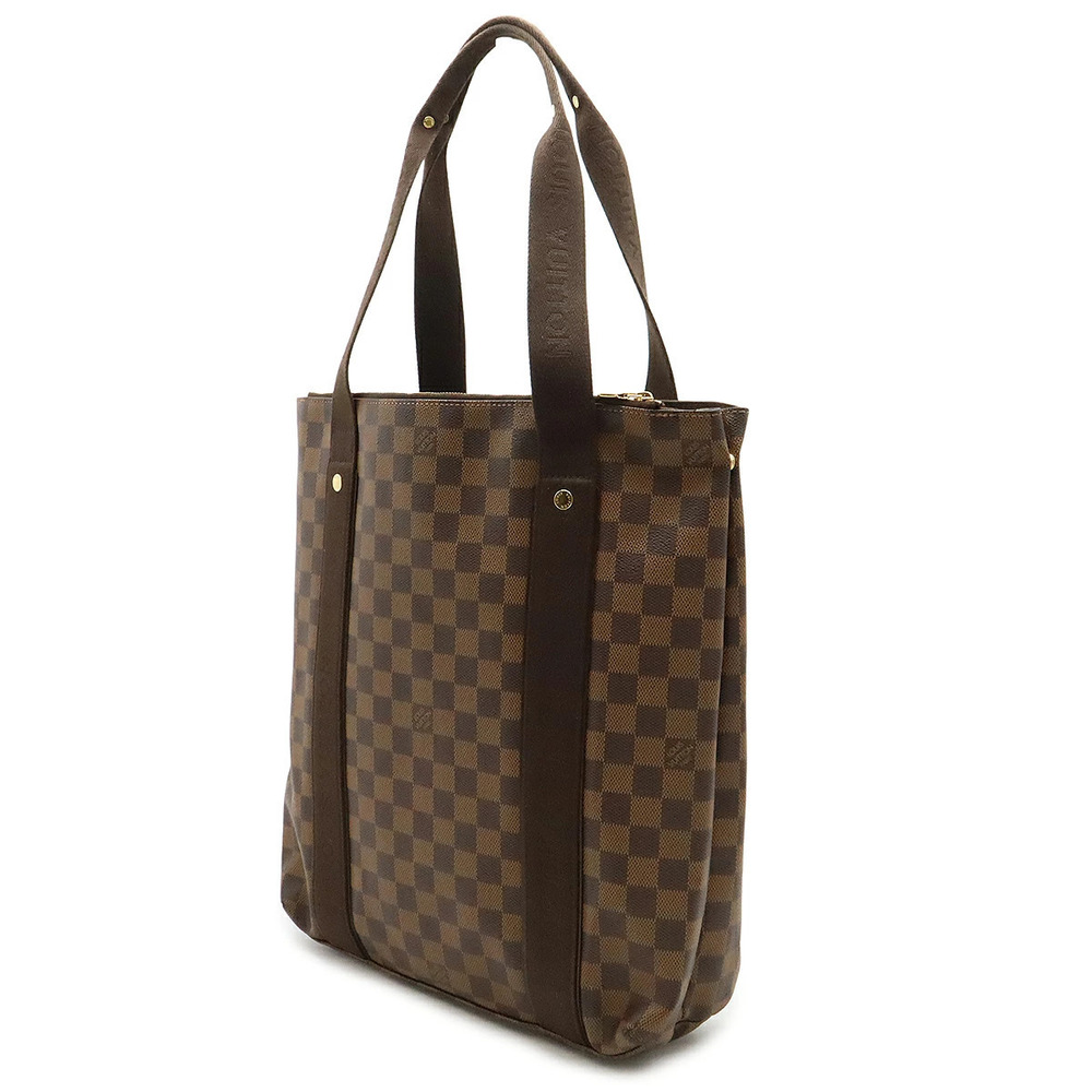 Louis Vuitton Vertical Cabas Shoulder Bobour Damier Tote Bag Brown